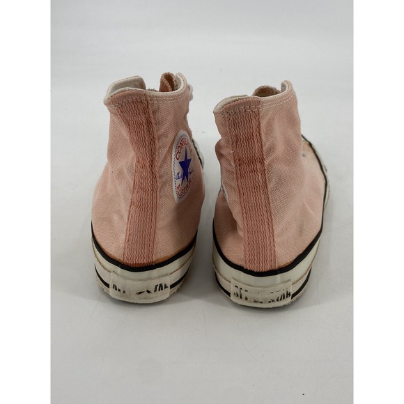 Vintage Deadstock Converse Shoes USA Men's Sz 5 Wo's Sz 7Chuck Taylor Peach Pink - Picture 6 of 14